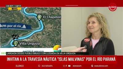 Invitan a la traves&iacute;a n&aacute;utica "Islas Malvinas" por el r&iacute;o Paran&aacute;